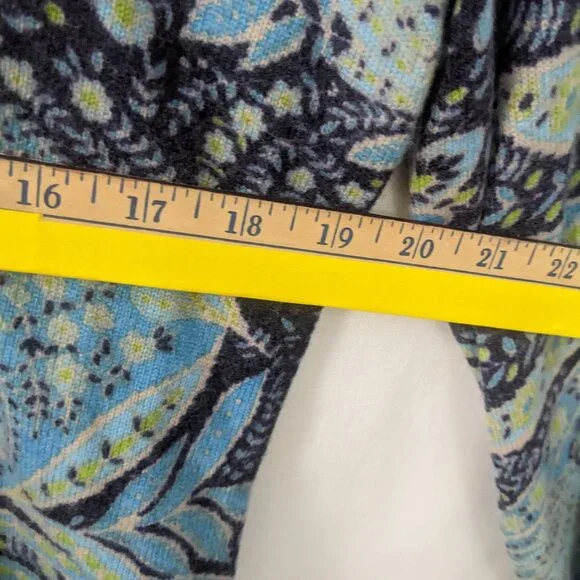 COPY - Talbots Women's Pure Cashmere Printed Sweater Extra Large - Picture 5 of 6